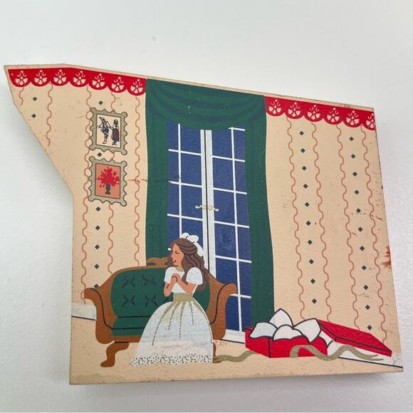 Vintage 1997 The Cat's Meow Nutcracker 3 Piece Wood Christmas Shelf Sitters - Picture 9 of 13